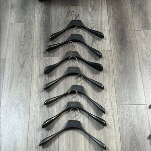 KHAITE Black Wooden Hangers